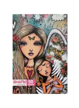 دفتر مشق 50 برگ شفیعی طرح دخترانه - چی بخونم
