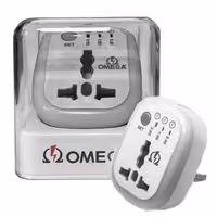 تبدیل برق 3 به 2 LED دار   محافظ برق هوشمند تایمردار امگا Omega M100