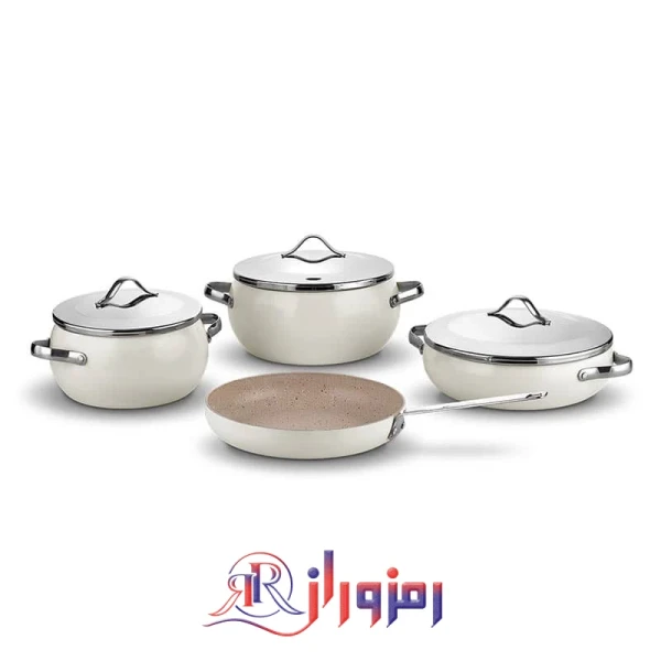 سرویس قابلمه 7 پارچه گرانیتی کرکماز A2674 (اصلی) مدل لومیا Korkmaz Lumia