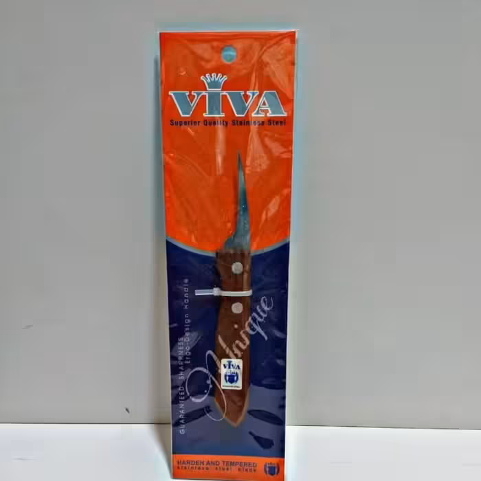 چاقو میوه آرایی دسته چوبی تیغه کوتاه جنس عالی