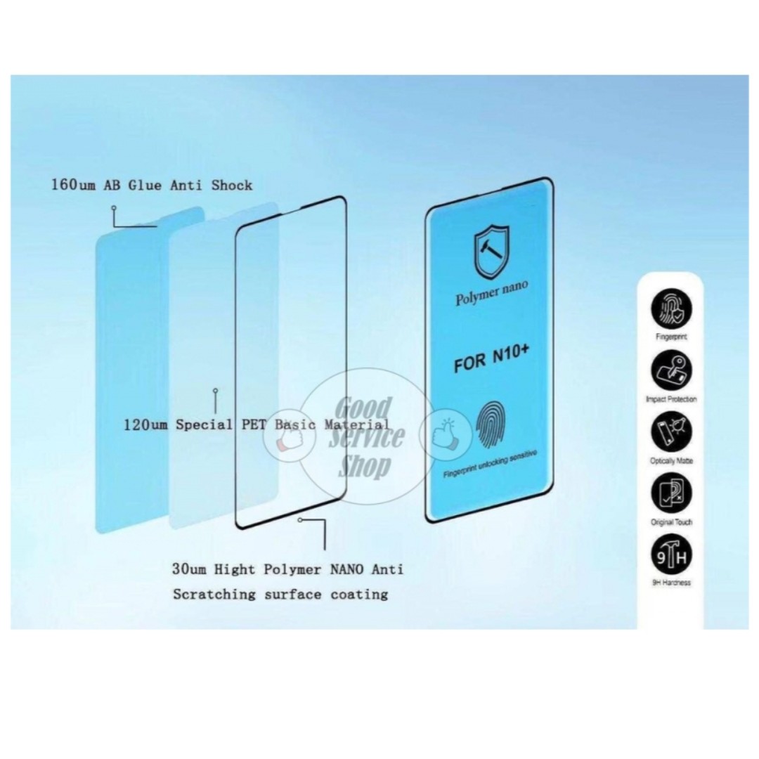 محافظ صفحه  ژلاتینی s10  پلیمر نانو S10