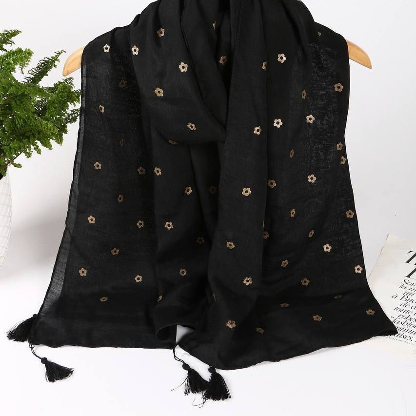 شال نخی وال اسلپ پیگمنت منگوله دار