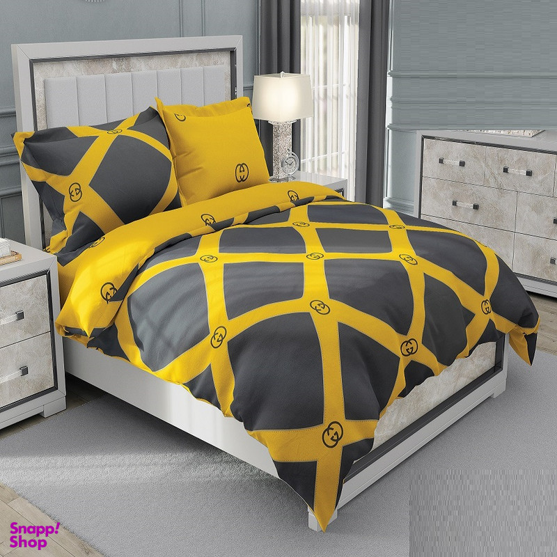 سرویس خواب طرح ساتین پنبه کد 221 یک نفره چهار تکه