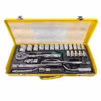 جعبه بکس24 پارچه هندلی دار برند معروف سان تولز جنس کروم وانادیوم ارسال رایگان