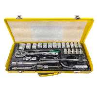 جعبه بکس24 پارچه هندلی دار برند معروف سان تولز جنس کروم وانادیوم ارسال رایگان