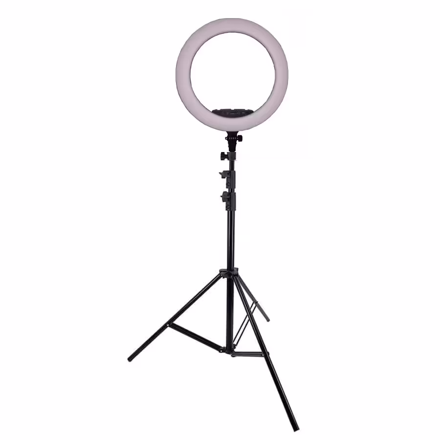 رینگ لایت LED Ring Light KY-BK416 RGB به همراه پایه نور 805