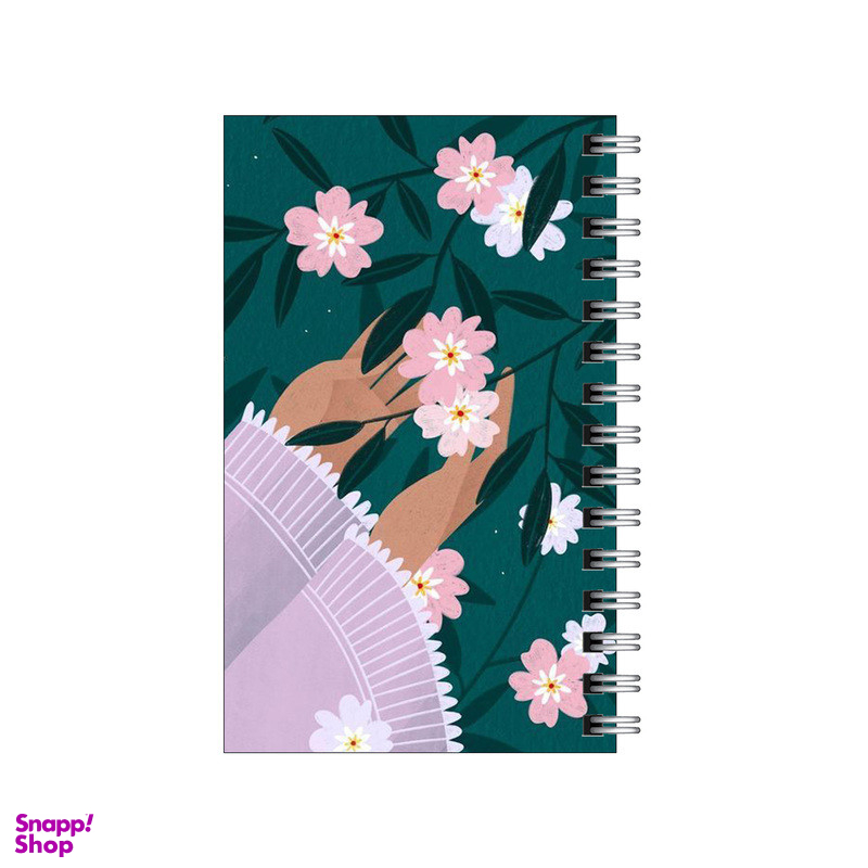 دفترچه یادداشت 60 برگ مدل to do list طرح شکوفه گیلاس و شب کد 0165491