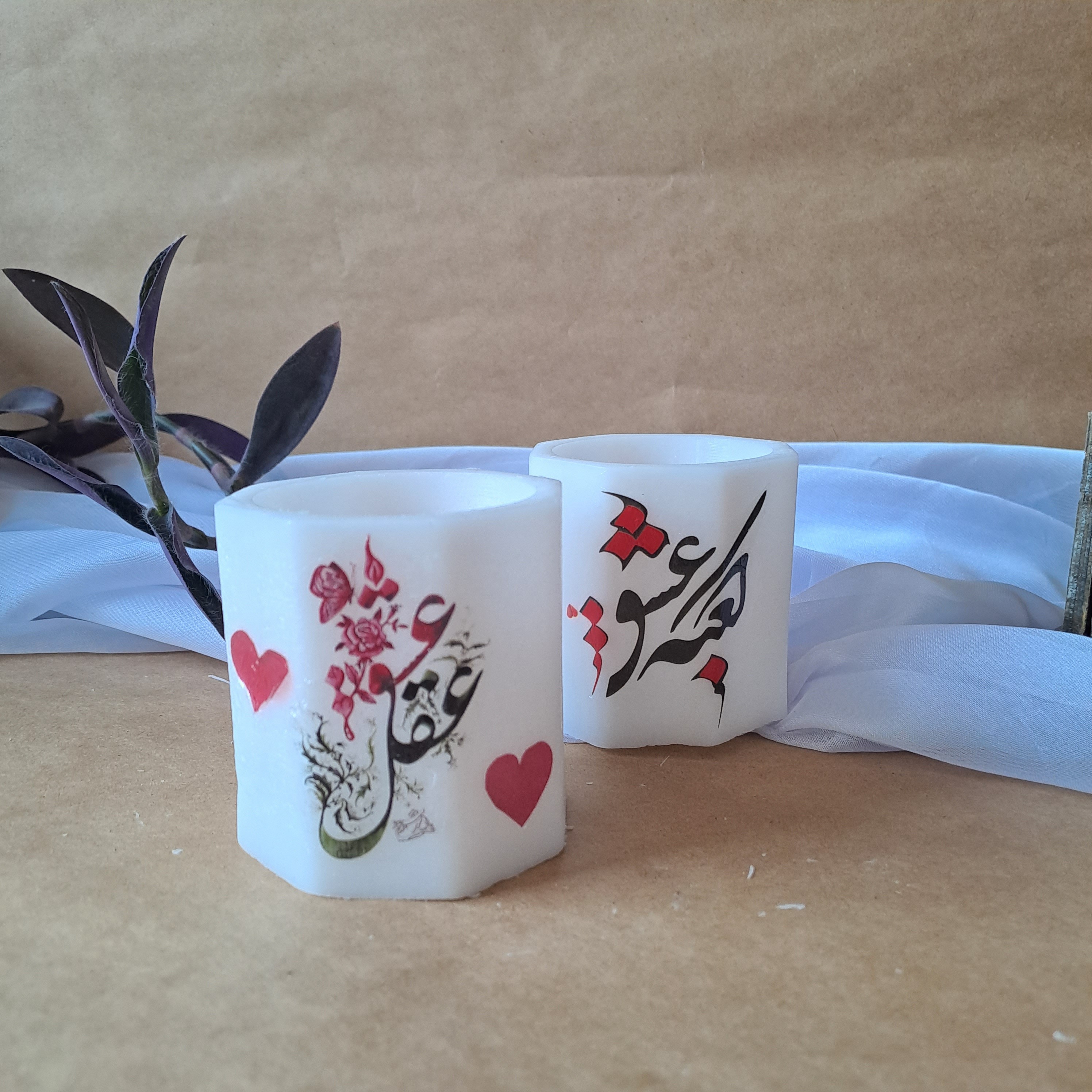 شمع فانوسی هشت ضلعی  10 عددی 