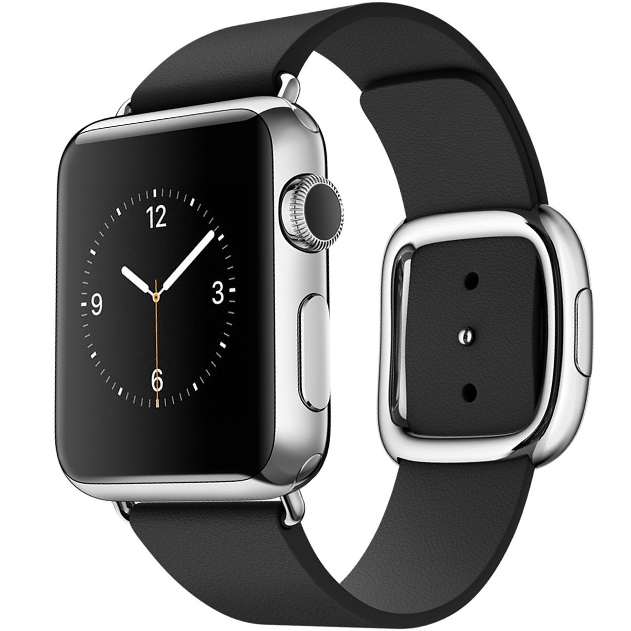 ساعت هوشمند اپل واچ مدل 38mm Stainless Steel Case with Black Modern Buckle - کالاوما