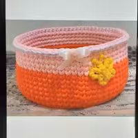 باکس تریکویی نارنجی زیبا قابل شستشو