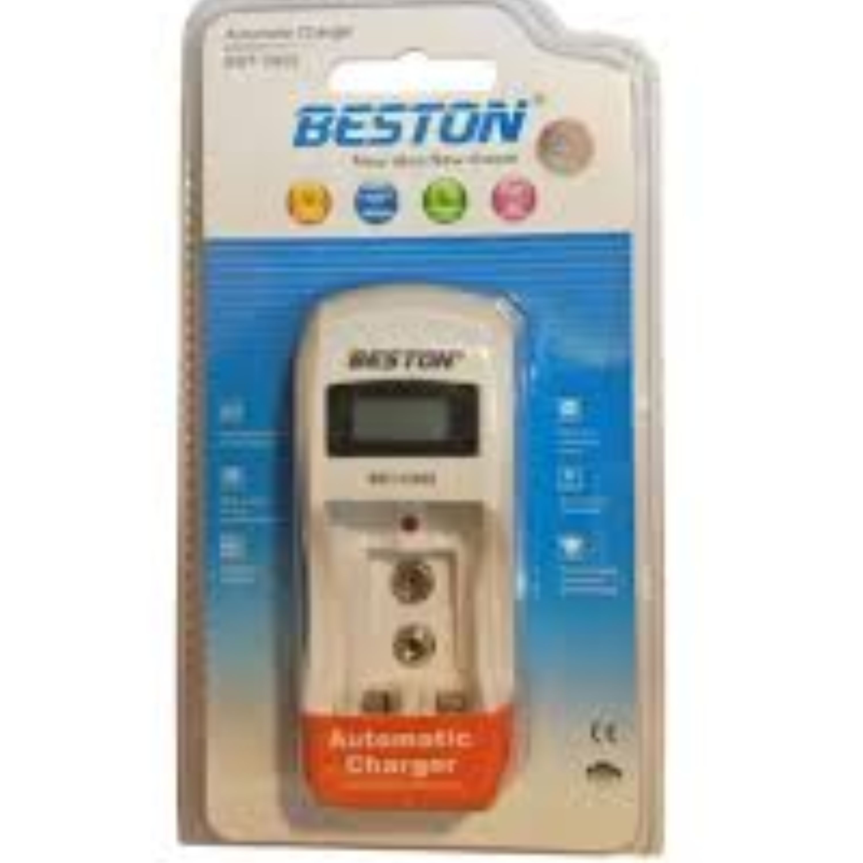 شارژر باتری هوشمند قلمی نیم قلمی و کتابی BESTON بستون مدل 902 با صفحه نمایش 