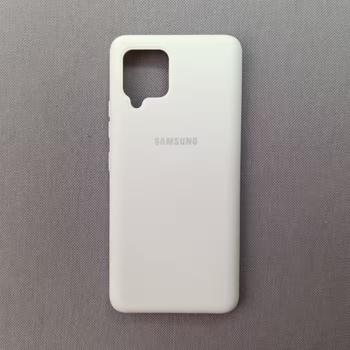 گارد - قاب - کاور سیلیکونی رنگ سفید  (داخل مخمل) مناسب برای سامسونگ Galaxy A42 ( a 42 )