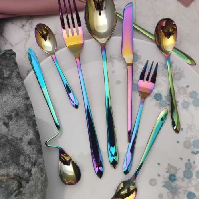 سرویس 30 نفره قاشق و چنگال کوبورگ هفت رنگ S.G