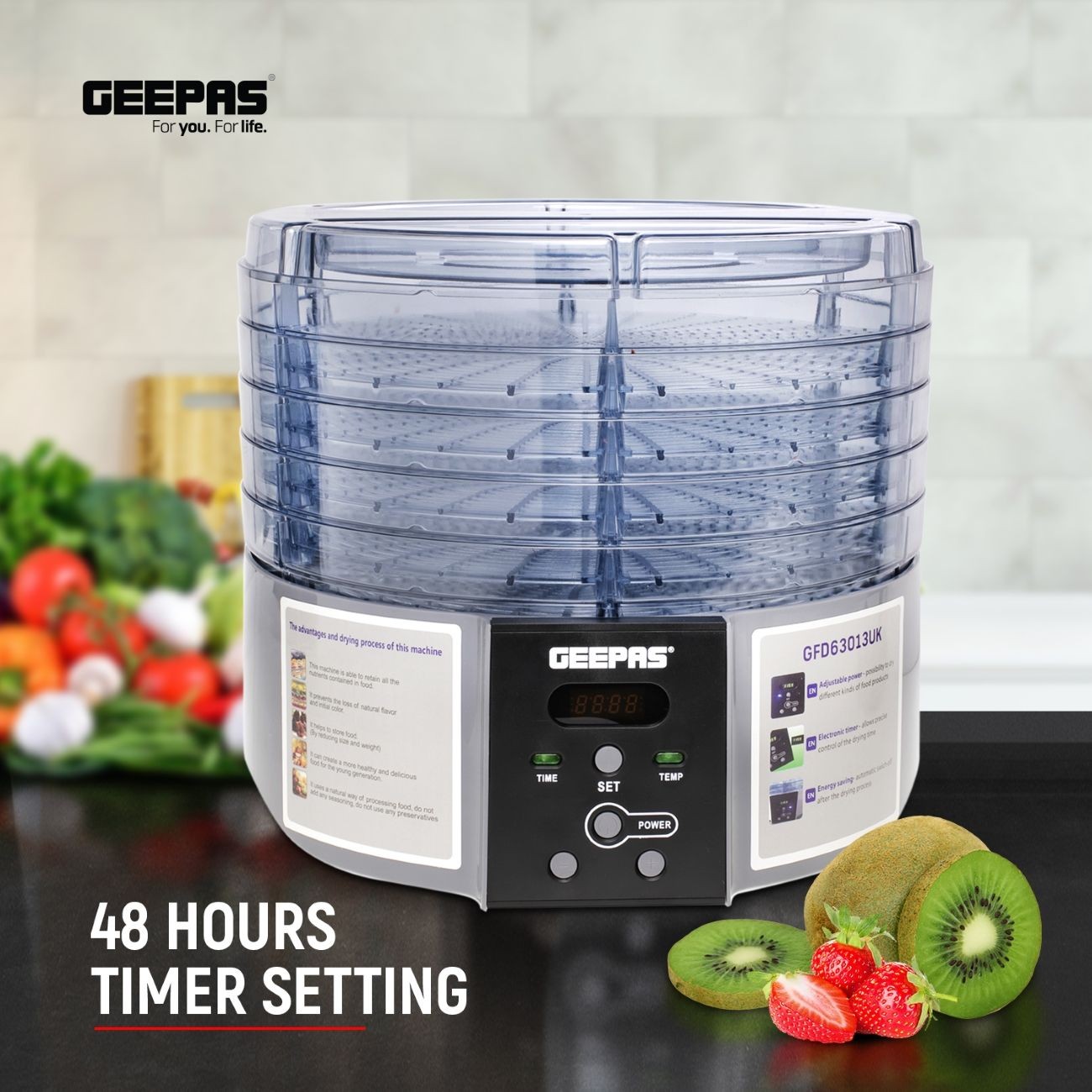 میوه خشک کن جیپاس مدل GFD63013UK (پس کرایه)