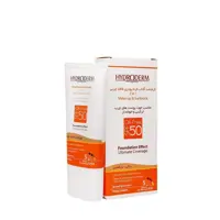 کرم ضد آفتاب کرم پودری فاقد چربی بژ گندمی هیدرودرم spf50 (لطفاقبل ازسفارش موجودی بگیرید)