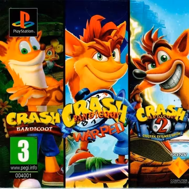 بازی پلی استیشن 1 کراش 3 لبه