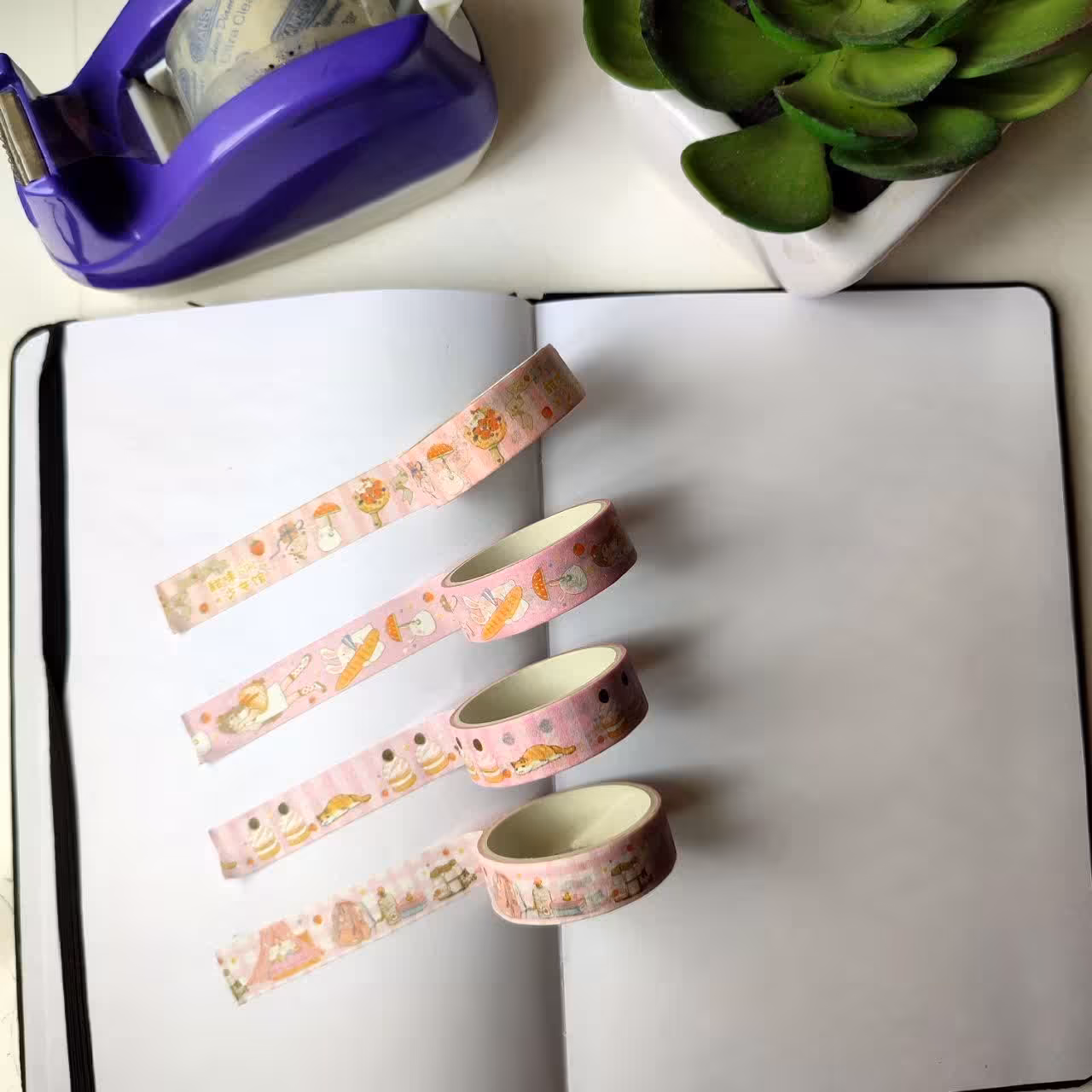 چسب نواری فانتزی کیوت تم صورتی...طرز استفاده مطابق کلیپ.. هرعدد