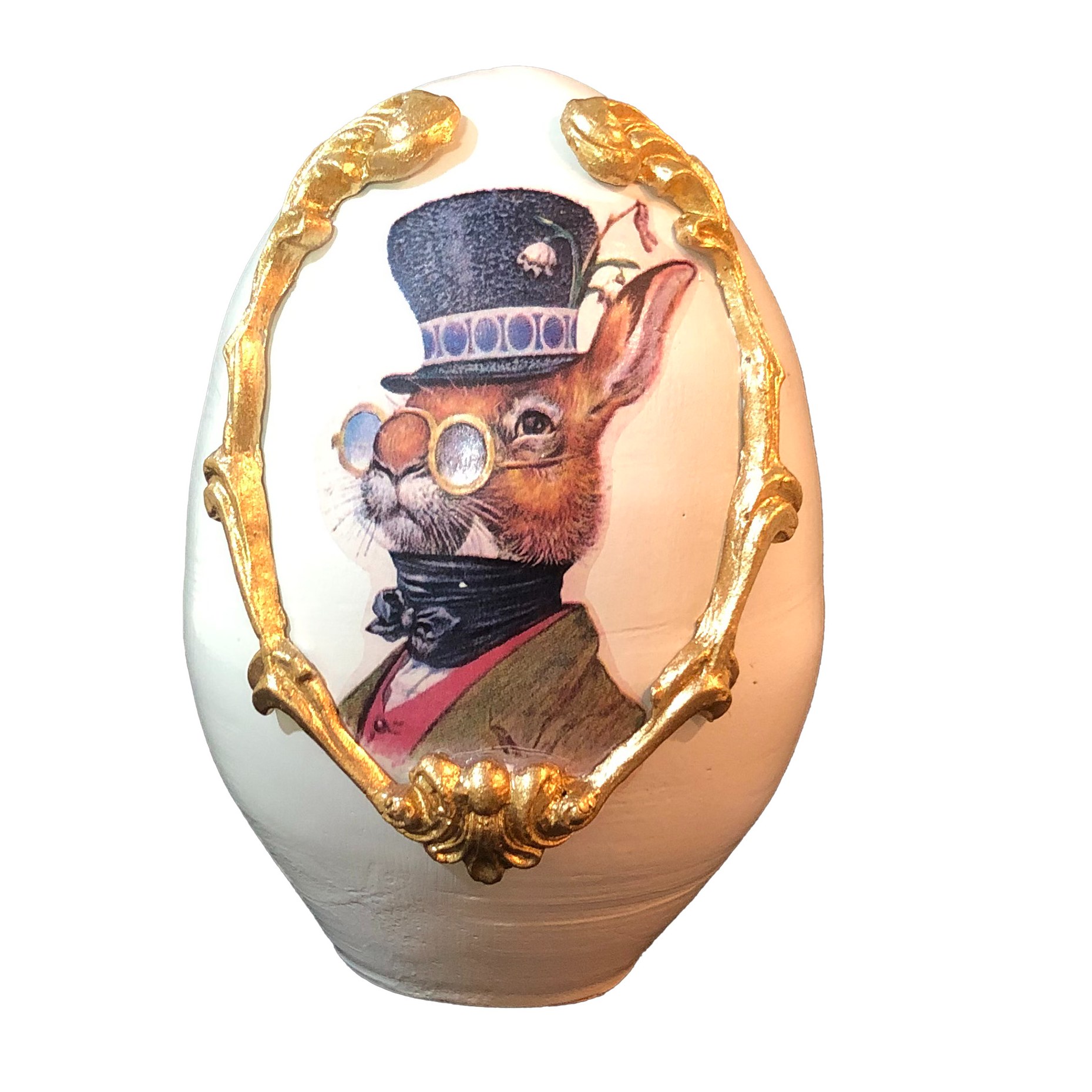 تخم مرغ تزیینی سایز بزرگ هفت سین طرح خرگوش سه بعدی