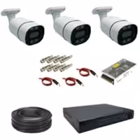 دوربین مداربسته دید درشب رنگی پک 3عددی کامل(ارسال به صورت پس کرایه)