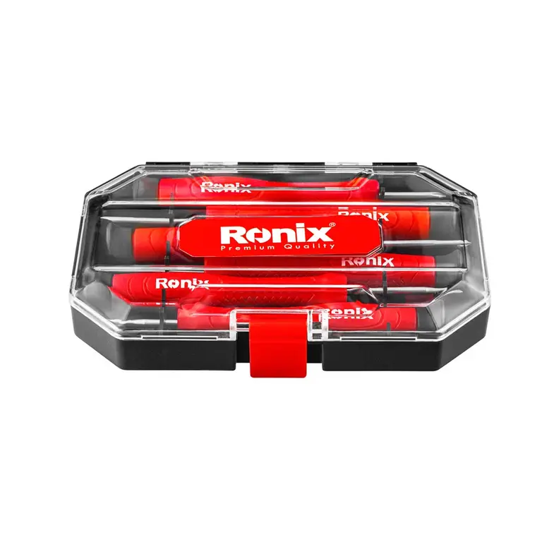ست 6 عددی پیچ گوشتی ساعتی دسته پلاستیکی مدل RH-2712 رونیکس