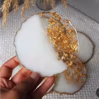 زیر لیوانی رزینی زیبا