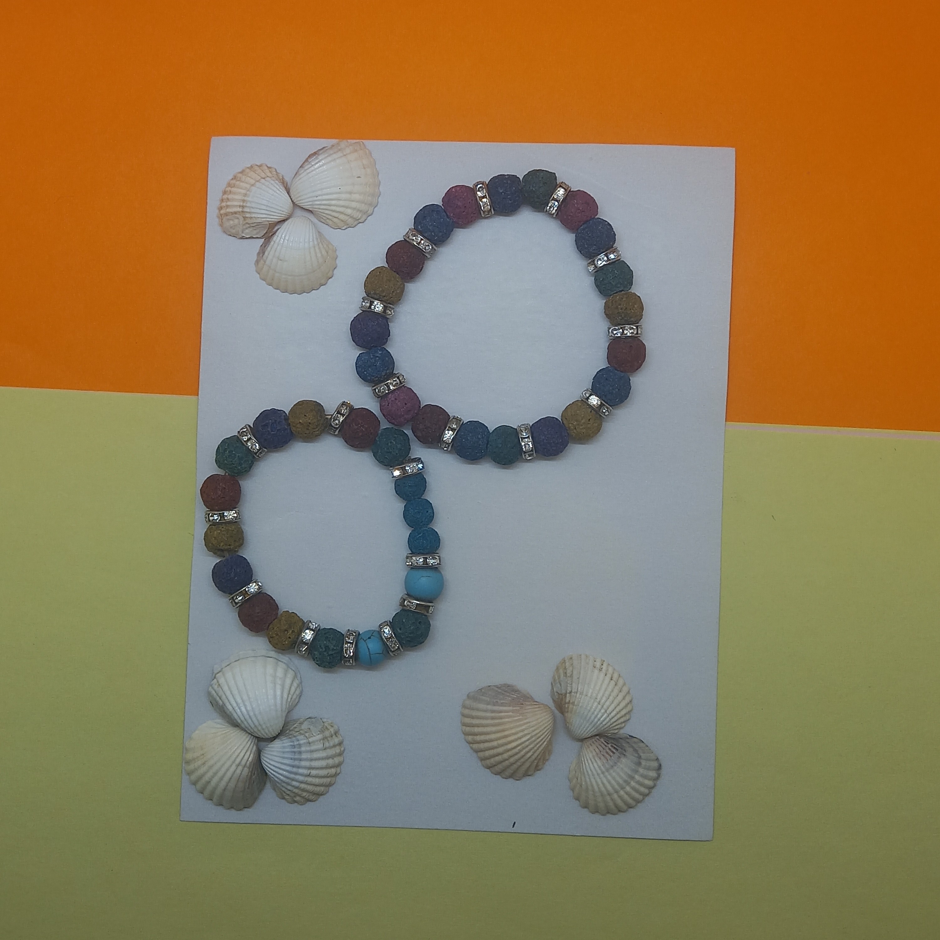 ..... اکسسورس . دستبند . ست مادر و دختر . سنگ لاوا .....