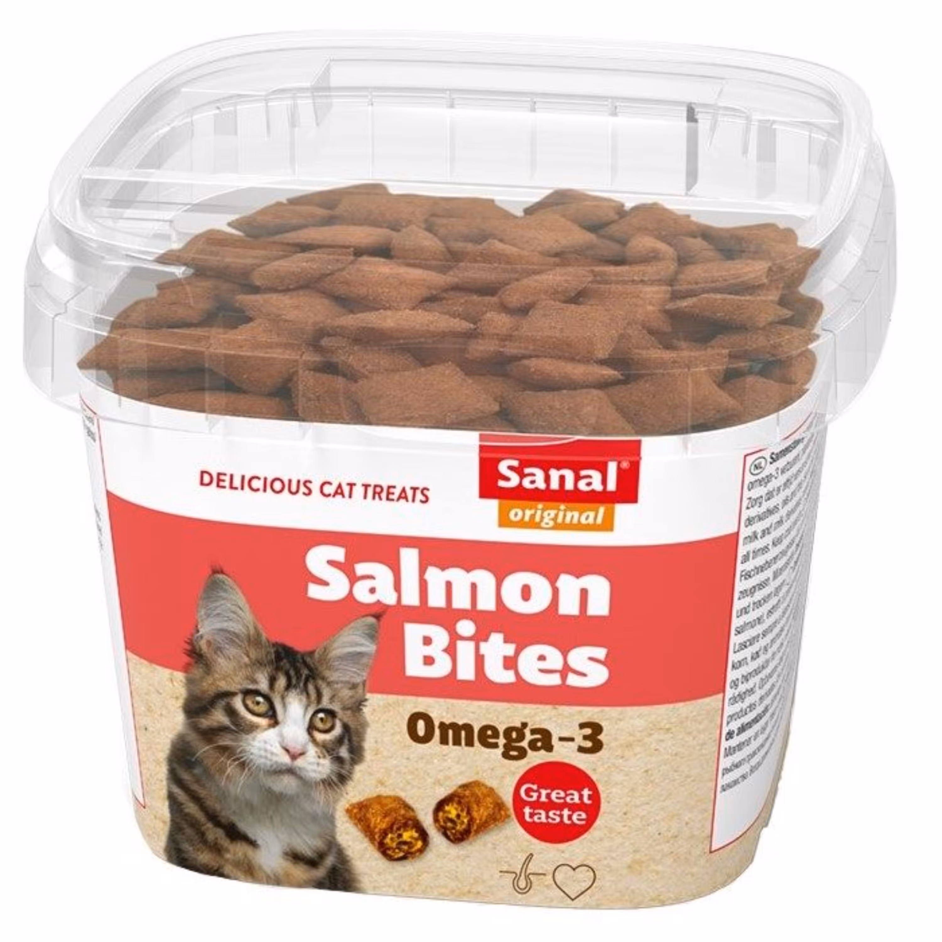 تشویقی گربه سانال مدل Salmon Bites وزن 75 گرم