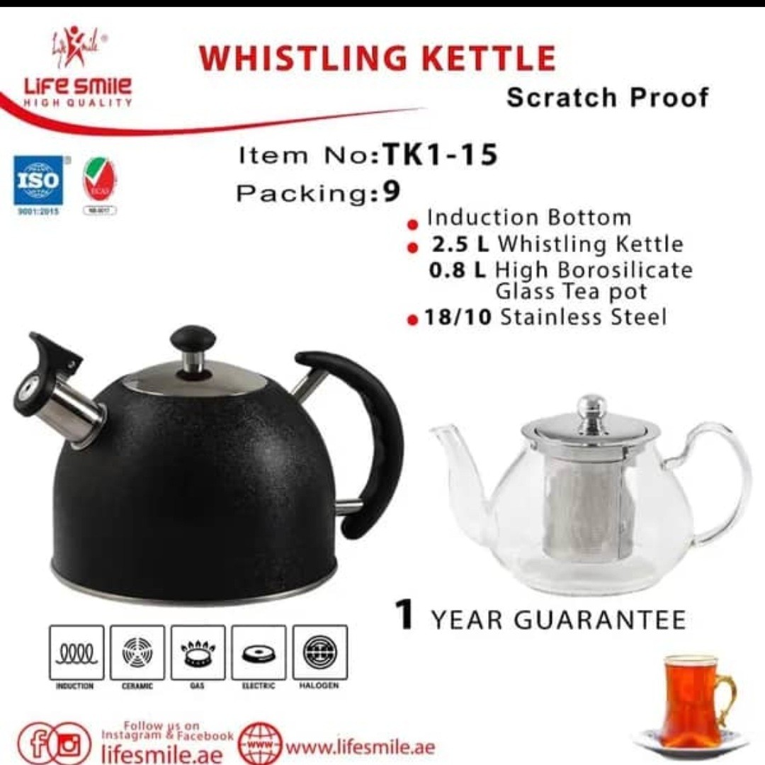 کتری قوری لایف اسمایل مدل TK1 15