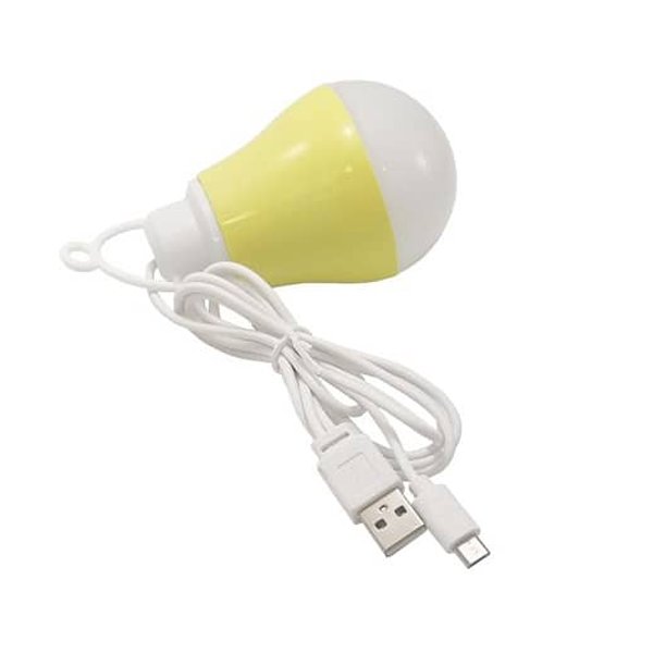 چراغ مسافرتی لامپ LED یو اس بی USB microUSB (ارسال رایگان)
