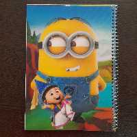 دفتر  50 برگ ، دفتر نقاشی ، جلد طلقی ، فنری و فانتزی