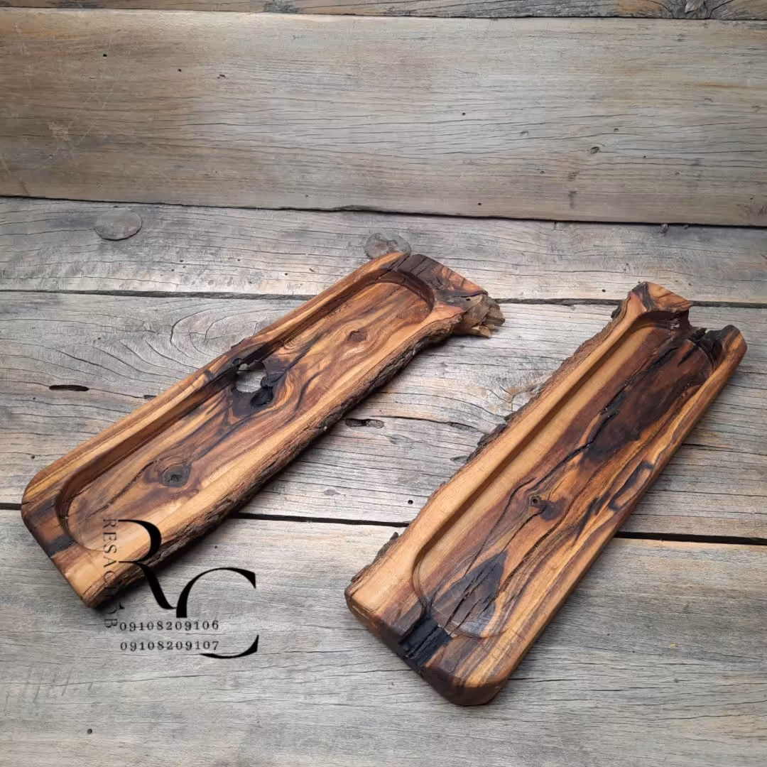 ظروف سرو و پذیرایی چوبی دو تیکه مدل C1275