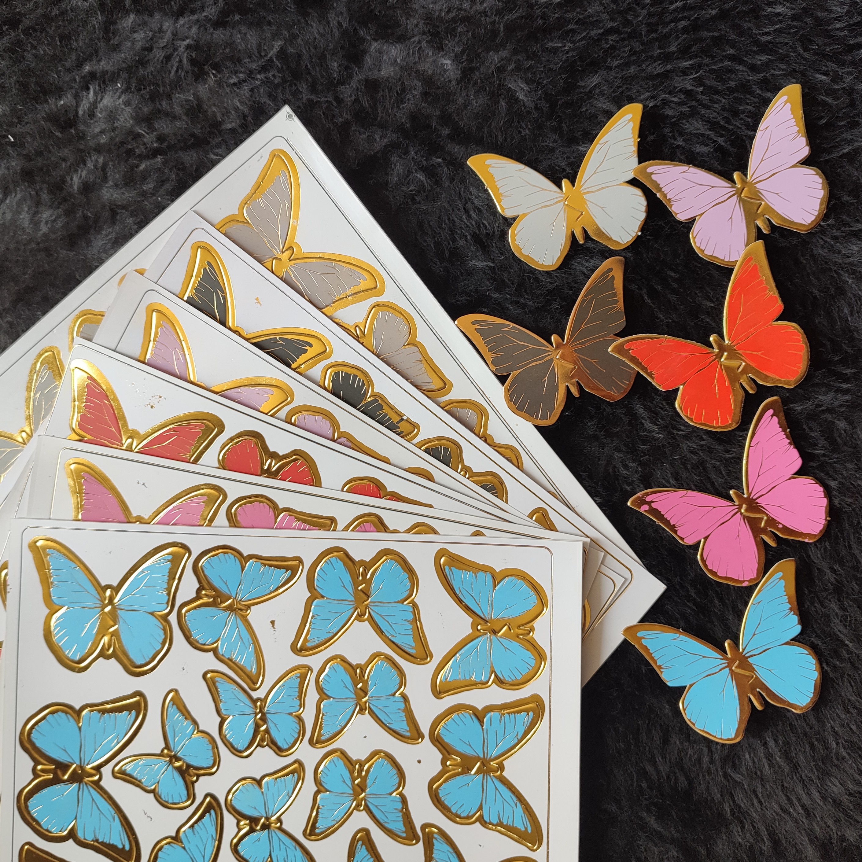پروانه کاغذی تزیین کیک (بسته 540 تایی)