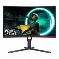 مانیتور گیمینگ 27 اینچ خمیده ای او سی مدل AOC C27G3 با پنل VA و 165 هرتز
