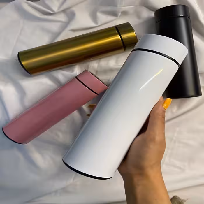 فلاسک هوشمند درجه دار 0.5 لیتر رنگ صورتی