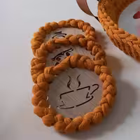 زیر لیوانی تریکویی                   