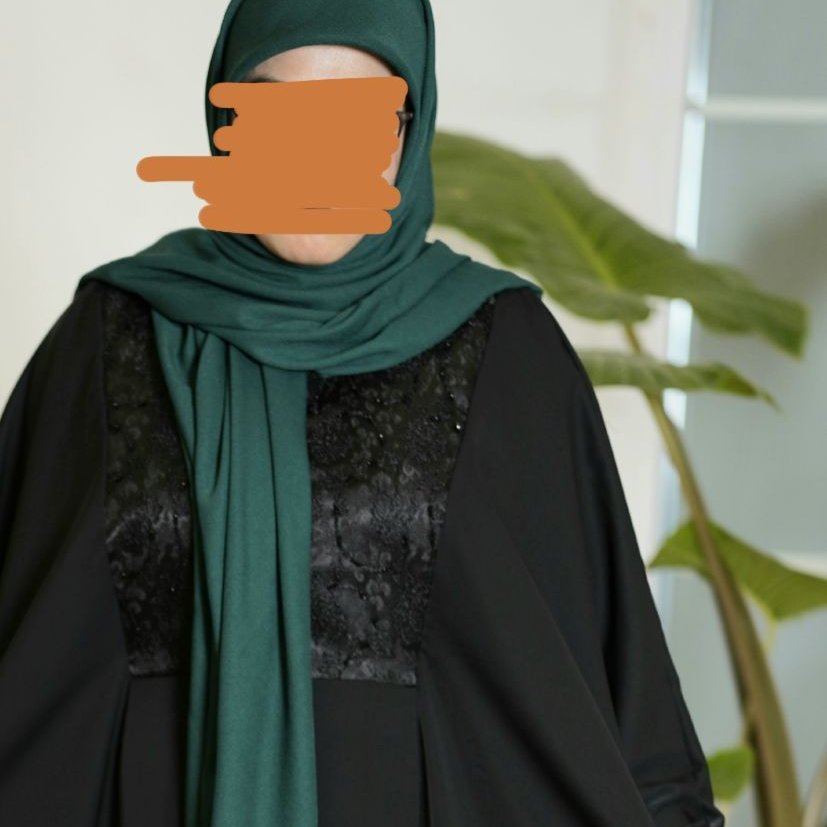 عبا کامل طرح جواهر جنس کرپ الیزه درجه یک فری سایز