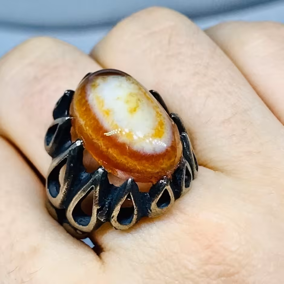 عقیق خوشرنگ 3 پوست شرف شمس