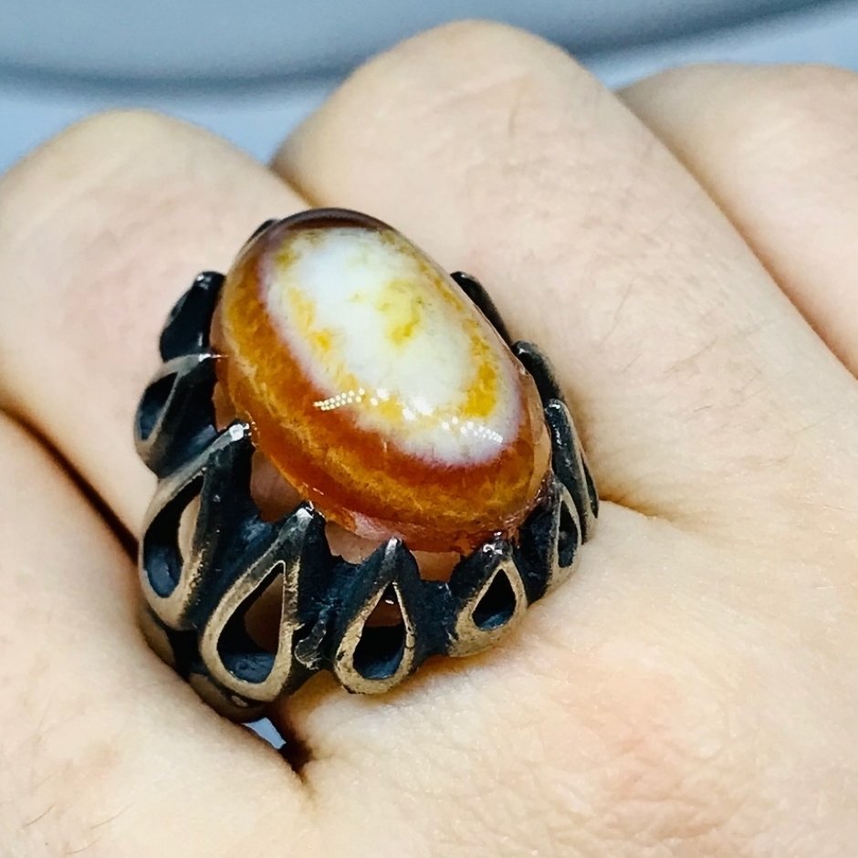 عقیق خوشرنگ 3 پوست شرف شمس