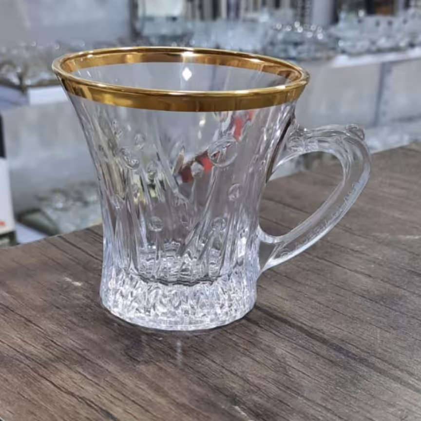 استکان های لبه طلایی 