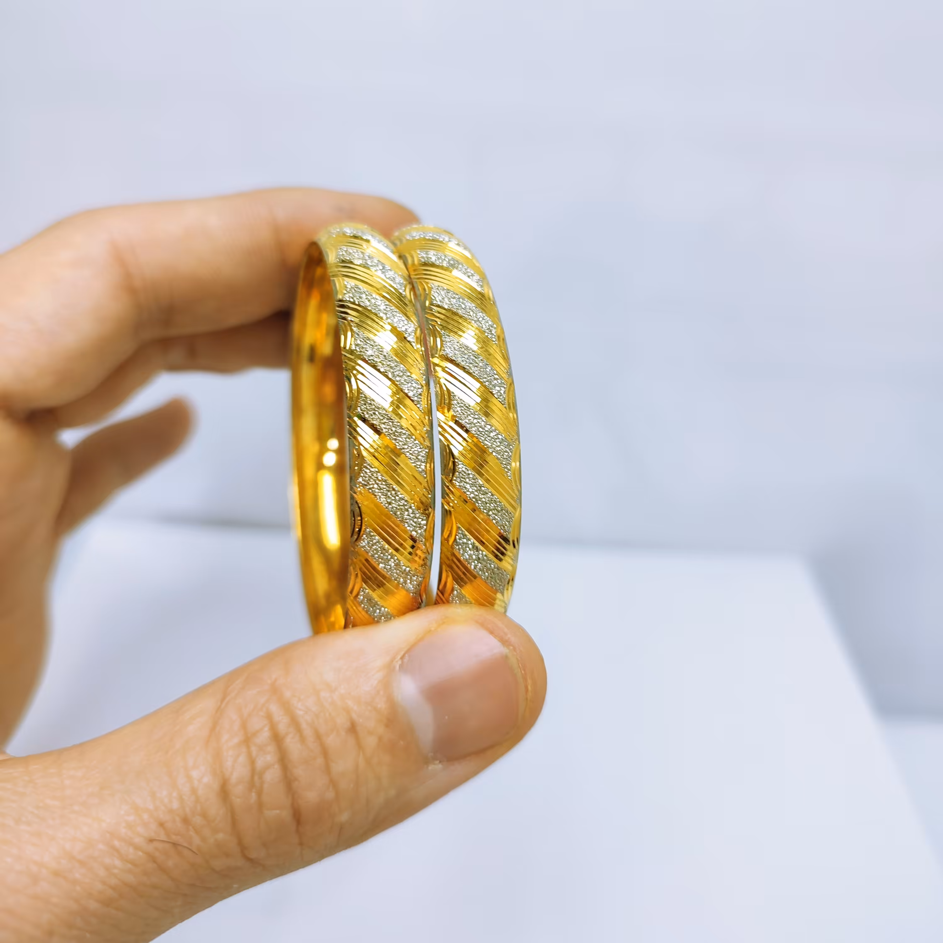 النگو نقره 2تایی سایز یک   