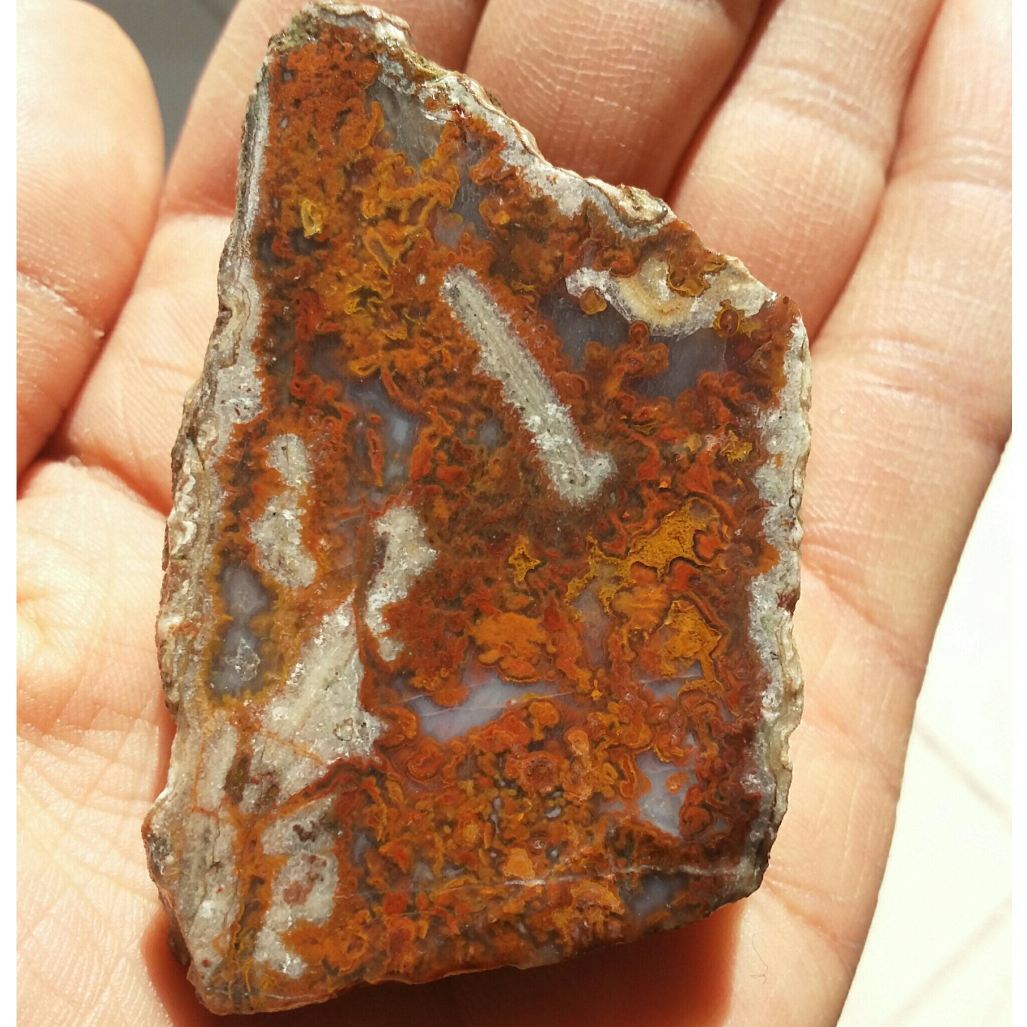 اسلایس سنگ راف منظره 7رنگ دیدنی کاملا طبیعی شاهکااار خلقت زیباااااااا