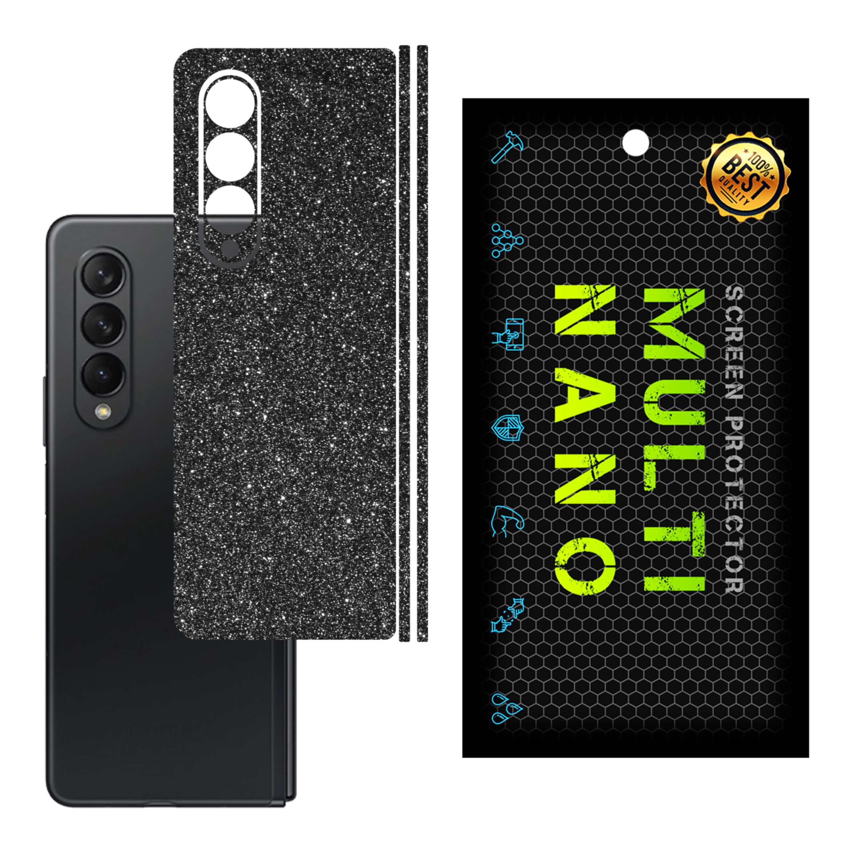 برچسب پوششی MultiNano مدل X-G1F-Gray برای پشت موبایل سامسونگ Z Fold 3