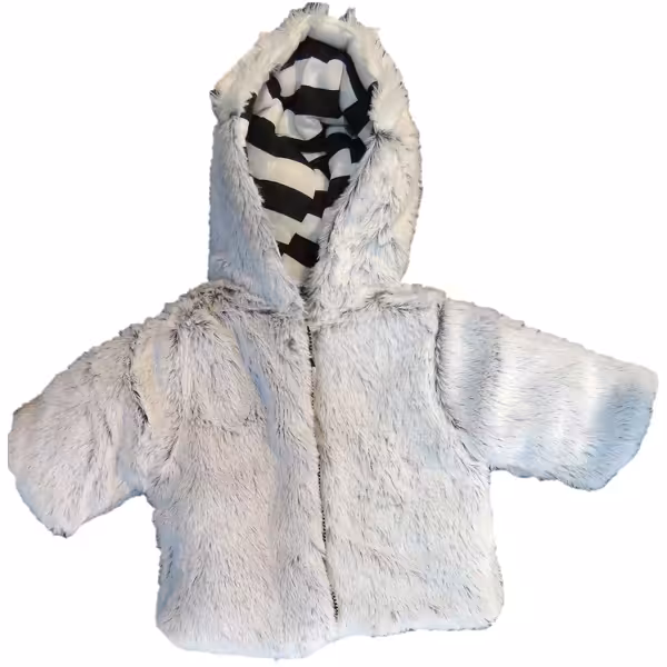 کاپشن نوزادی دخترانه کرکی