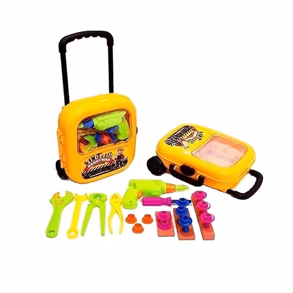 اسباب بازی فکری جعبه ابزار نجاری مکانیکی چمدانی