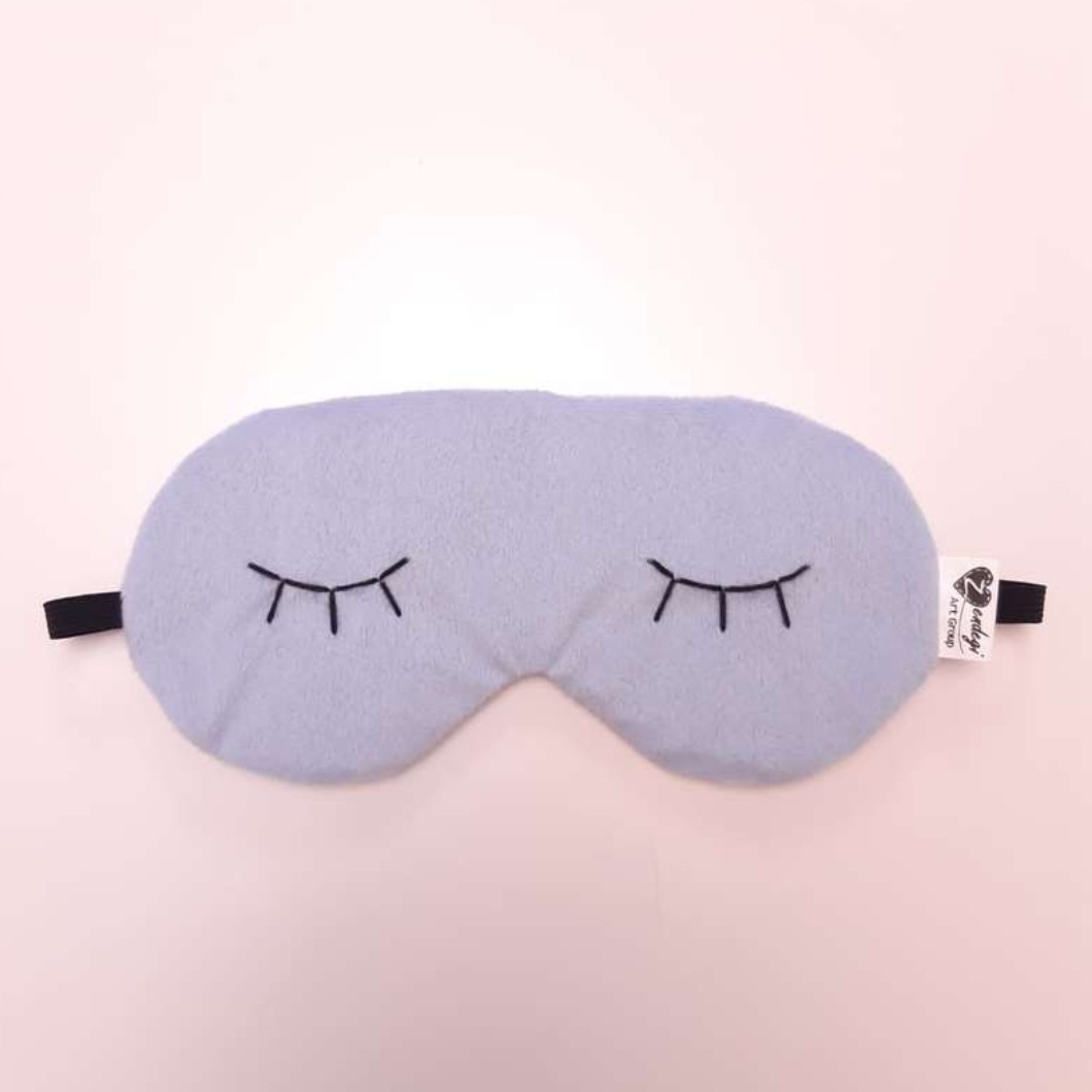 چشمبند خواب طرح مژه ، یاسی