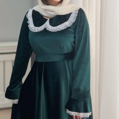 پیراهن بلند مزونی مخمل