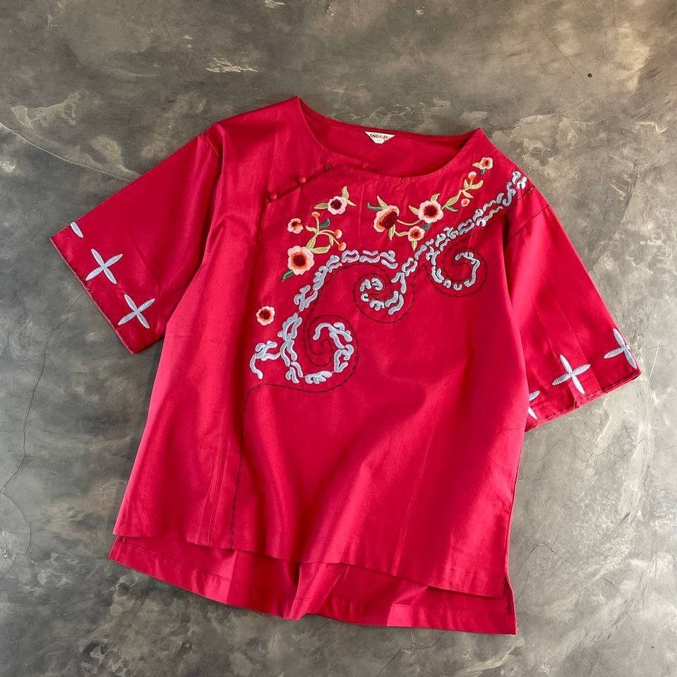 شومیز زنانه کنفی وارداتی کد 1758