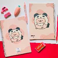 دفتر مشق 60 برگ سیمی فانتزی عروسکی خوک