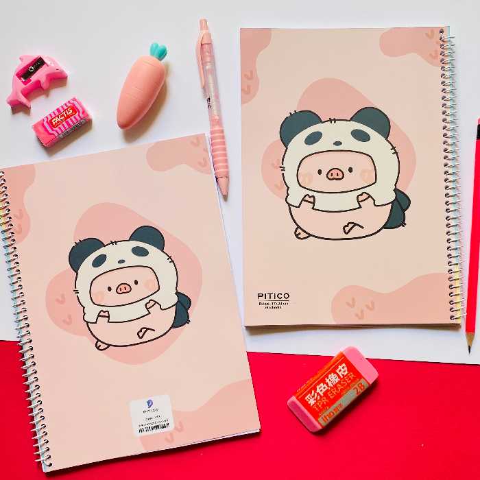 دفتر مشق 60 برگ سیمی فانتزی عروسکی خوک