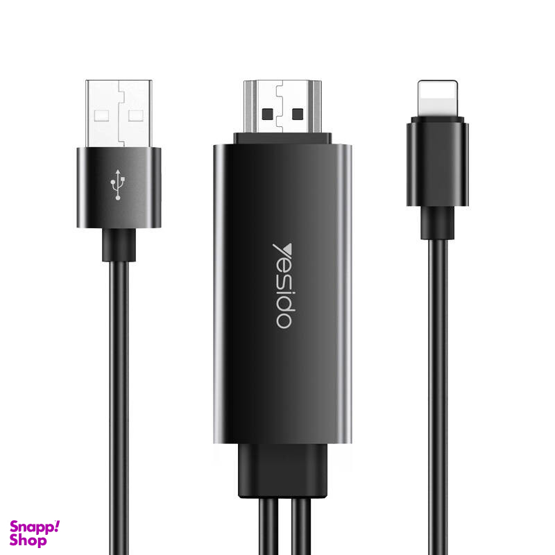 کابل تبدیل لایتنینگ به HDMI/ usb یسیدو مدل HM04 طول 1.8 متر
